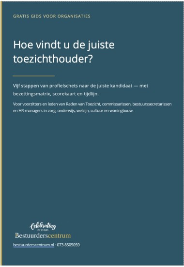 Gids Hoe werft u de juiste toezichthouder