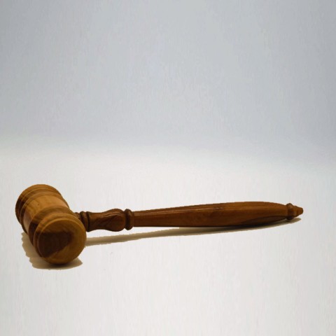 Klassieke meerkleurige voorzittershamer (collectors item)