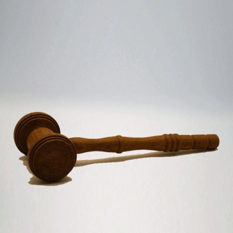 Klassieke mooie voorzittershamer (collectors item)